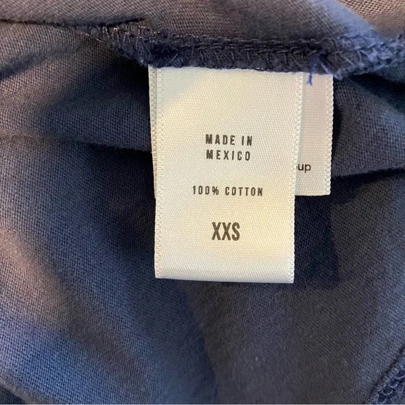 anthropologie / letluv rolling stones ringer graphic baby tee navy blue & yellow - Picture 8 of 8